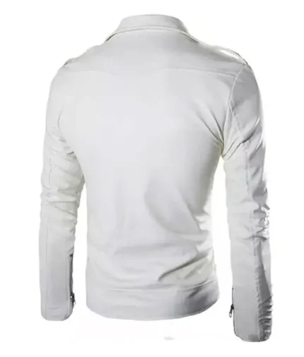 Superfly Juju White Leather Jackets