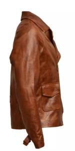 The First Avengers Distressed Real Leather Jacket
