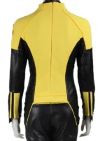 Brianna Hildebrand Deadpool Negasonic Teenage Warhead Yellow Leather Jacket