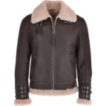 David Brown Flying Shearling Leather Jacket