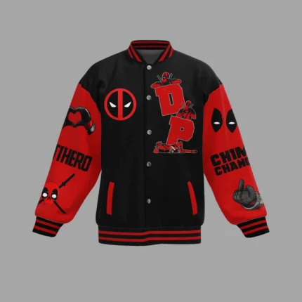 Deadpool Maximum Effort Baseball Jacket