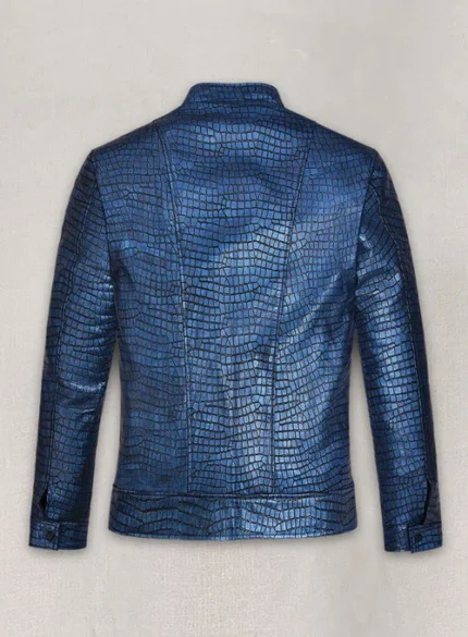 Hubert Croc Metallic Blue Jacket