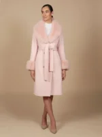 Juno Temple Ted Lasso Season 3 Pink Wool Coat