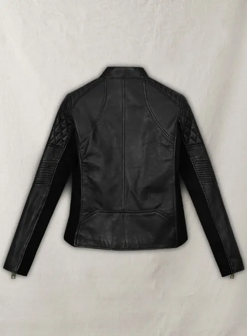 Mens & Womens Rave Cafe Racer Black Biker Leather Jacket