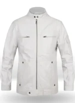 New Style Shane White Zipper Leather Jacket