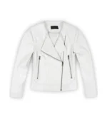 Norma White Biker Leather Jackets