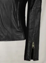 Rave Cafe Racer Black Biker Leather Jacket