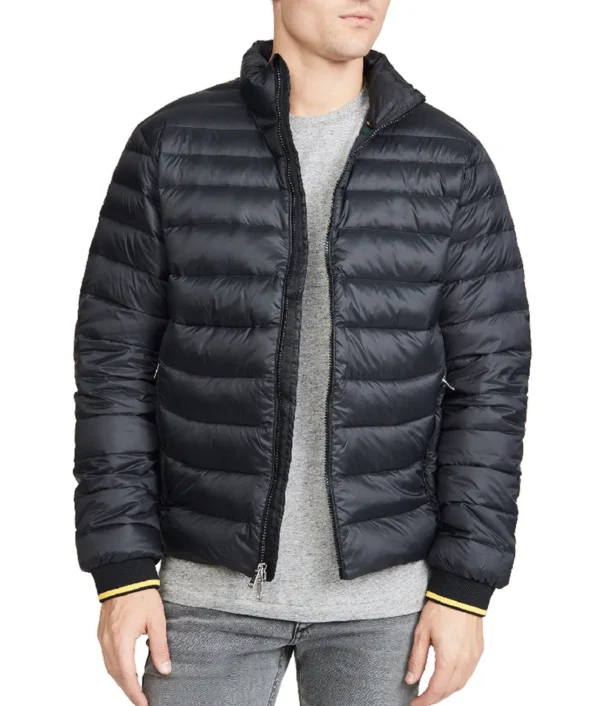 Ted Lasso Colin Hughes Quilted Puffer Parachute Jackets