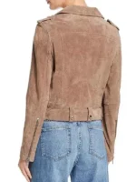 Ted Lasso Keeley Brown Suede Leather Jacket