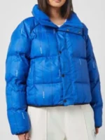 Ted Lasso S03 Juno Temple Puffer Blue Jackets