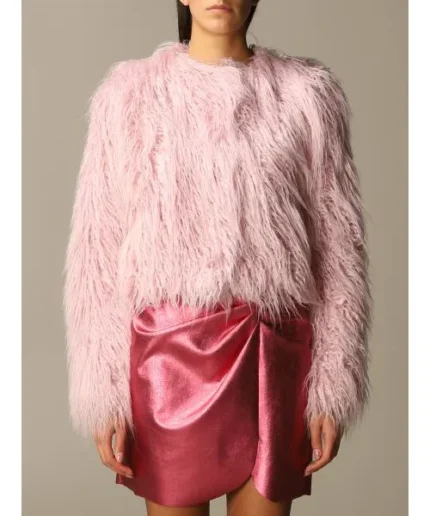 Ted Lasso S03 Keeley Jones Feather Pink Jackets