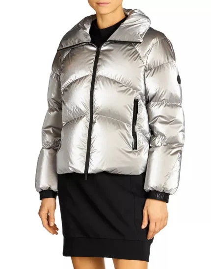 Ted Lasso Season 03 Juno Temple Silver Puffer Jackets