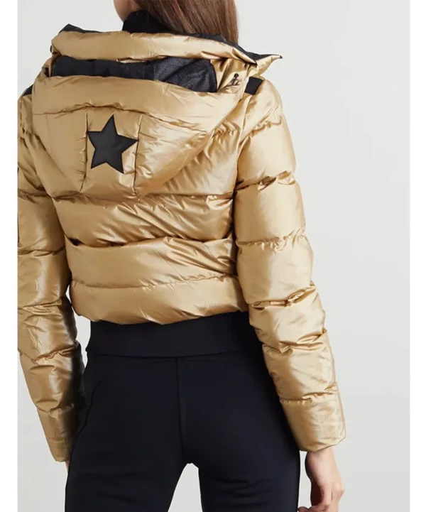 Ted Lasso Season 2 Keeley Jones Puffer Golden Jacket