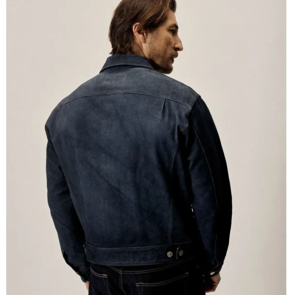 Denim Suede Trucker Jean Leather Jackets