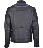 John Cafe Racer Quilted Black Leather Jackets