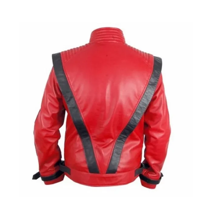 Michael Jackson Thriller Red Leather Jackets